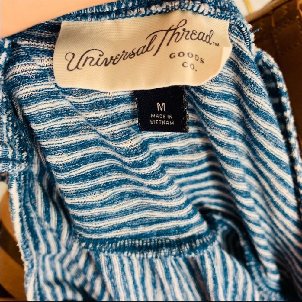 Universal Threads Cross Back Mid Length Dress Blue - image 5